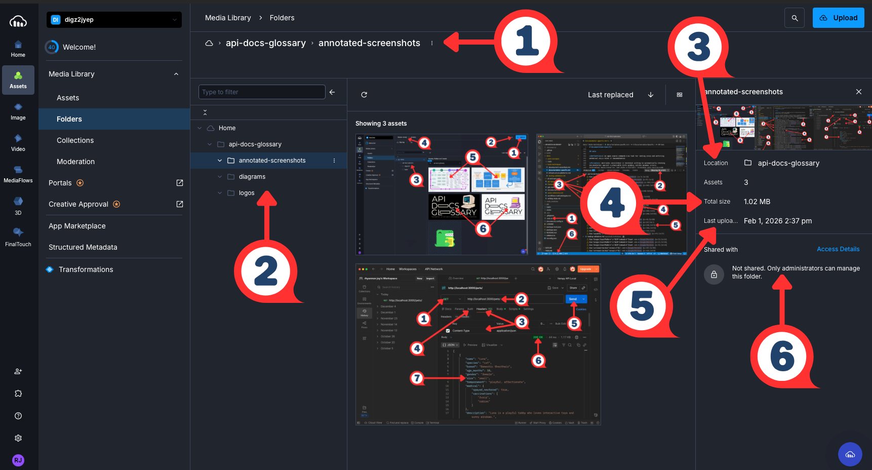 Cloudinary Metadata Panel